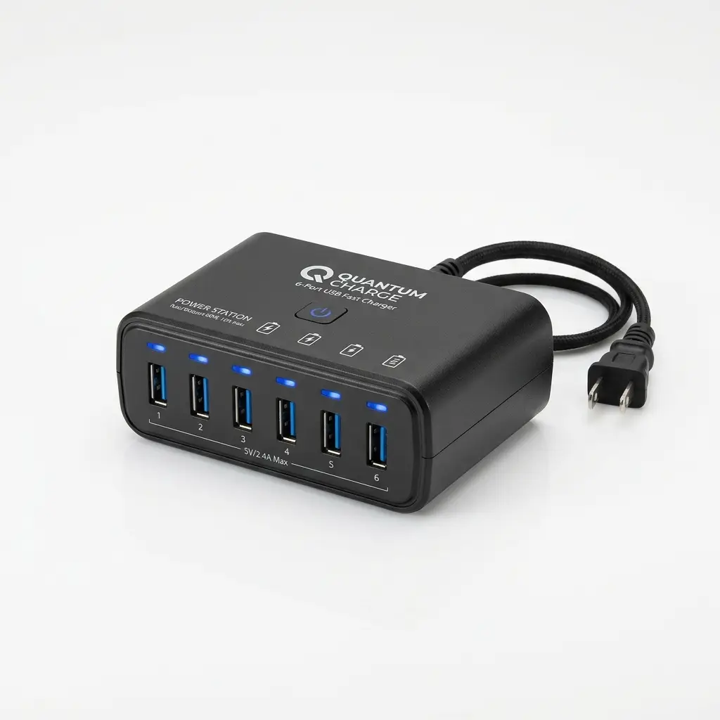 Chargeur Multi USB 6 Ports Station