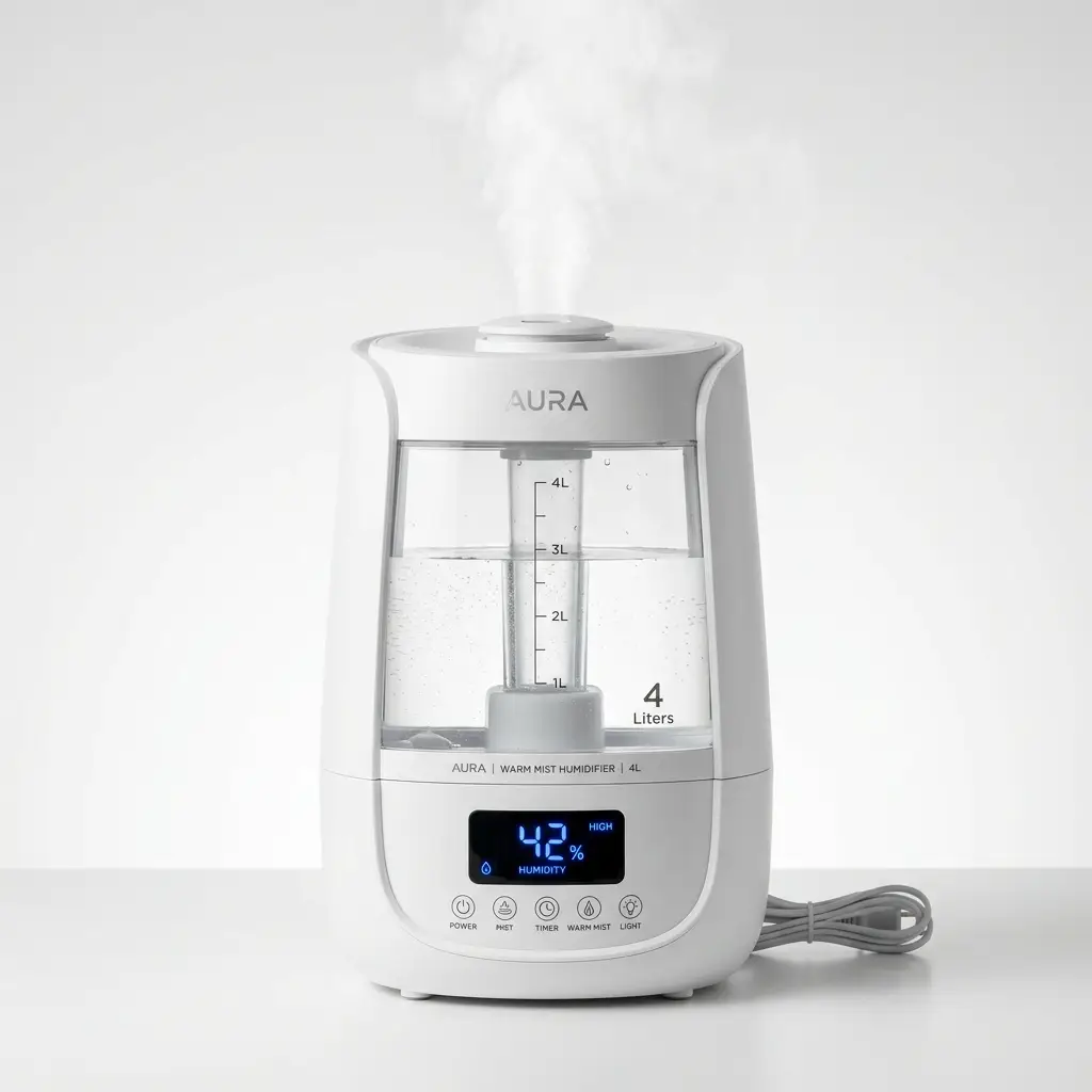 Humidificateur à Vapeur Chaude 4L