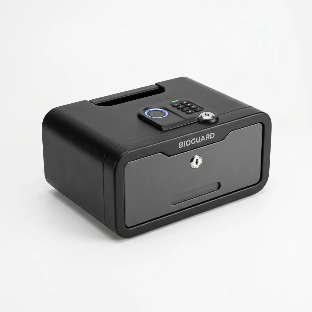 Mini Coffre-Fort Empreinte Portable