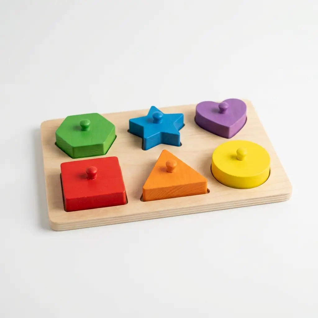 Puzzle Formes Géométriques Bois