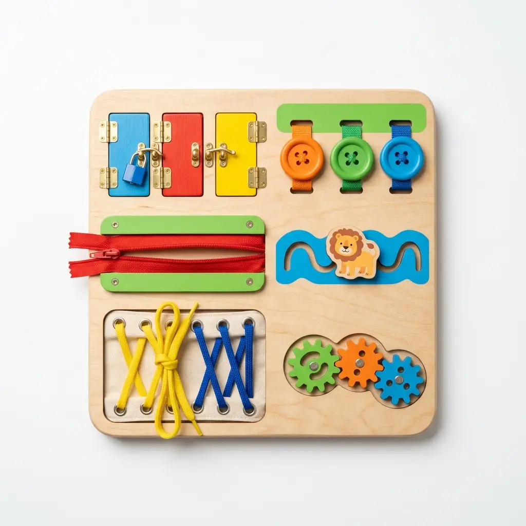 Busy Board Montessori Multi-Activités